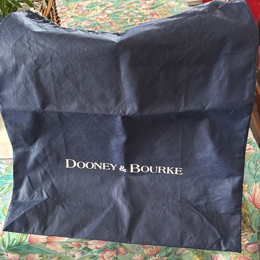 Dooney & Bourke Black and Brown Leather Trim Bag - Picture 4 of 4
